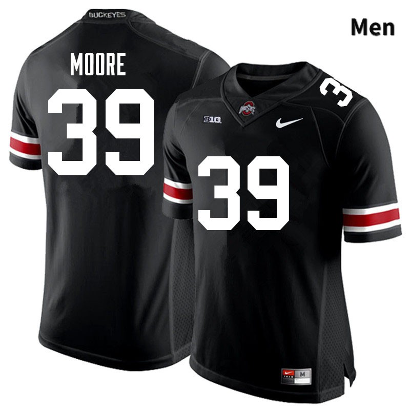 Ohio State Buckeyes Andrew Moore Men's #39 Black Authentic Stitched College Football Jersey